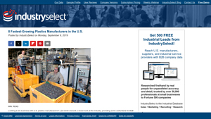 8 Top Plastics Manufacturers in the U.S. - IndustrySelect® - plastic product manufacturer