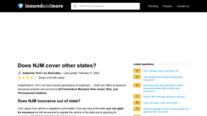 Does NJM cover other states? - InsuredAndMore.com - nj manufacturer auto insurance