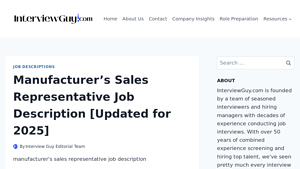 Manufacturer's Sales Representative Job Description [Updated for 2025] - manufacturer representative jobs