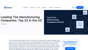Leading Tire Manufacturing Companies: Top 23 in the US - Inven - largest tire manufacturer