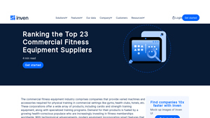 Ranking the Top 23 Commercial Fitness Equipment Suppliers - Inven - gym equipment manufacturer