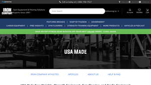 USA Made Gym Equipment & Flooring | IRON COMPANY - Since 1997 - gym equipment manufacturer