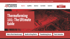 Ultimate Guide to Plastic Manufacturing - Jamestown Plastics - plastic product manufacturer