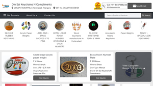 SILICONE RUBBER KEYCHAINS and Acrylic Paper Weights Manufacturer | Om ... - keychain manufacturer