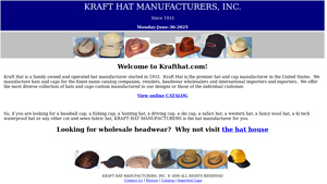Kraft Hat Manufacturers - hat manufacturer
