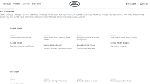 Build Your SUV - Vehicle Configurator | Land Rover - range rover car manufacturer