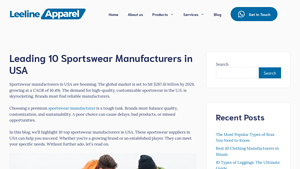 Best 10 Sportswear Manufacturers In USA For Premium Apparel - sportswear clothing manufacturer