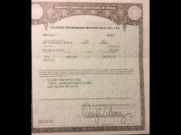 How to Get the MSO Title - Legal Beagle - manufacturer certificate of origin