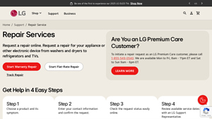Request Product Repair Service | LG USA Support - frigidaire manufacturer warranty