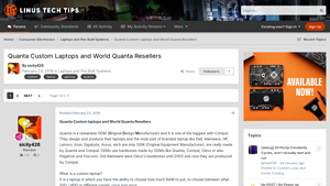 Quanta Custom Laptops and World Quanta Resellers - liquid metal custom laptop manufacturer