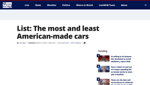 List: The most and least American-made cars | LiveNOW from FOX - most american-made car manufacturer
