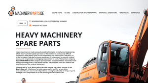 Genuine Spare Parts KOMATSU, HITACHI, VOLVO, TEREX FUCHS - MachineryParts - machinery parts manufacturer
