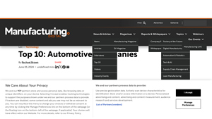 Top 10: Automotive Companies - Manufacturing Digital - largest automotive manufacturer
