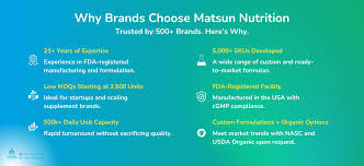 Matsun Nutrition - Nutritional Supplement Manufacturer USA - supplement contract manufacturer