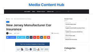 New Jersey Manufacturer Car Insurance - Media Content Hub - nj manufacturer auto insurance