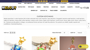 Custom Keychains - MelodyCharms - keychain manufacturer