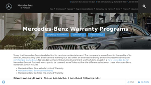 Mercedes-Benz Warranty Programs | Mercedes-Benz of Portland - mercedes benz manufacturer warranty