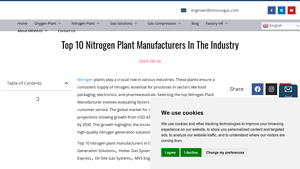 Top 10 Nitrogen Plant Manufacturers In The Industry - nitrogen plant manufacturer