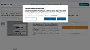 Lantus® SoloStar® Insulin Glargine, Human - McKesson - lantus manufacturer