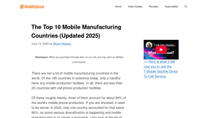 The Top 10 Mobile Manufacturing Countries (Updated 2025) - samsung manufacturer country