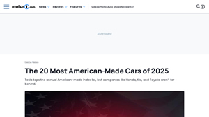 The 20 Most American-Made Cars of 2025 - Motor1.com - most american-made car manufacturer
