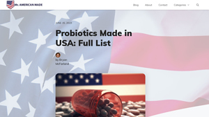 Probiotics Made in USA: Full List - MrAmericanMade.com - probiotics manufacturer
