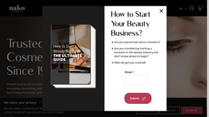 Private Label Cosmetic Manufacturer - Nako Comsmetic - skincare manufacturer