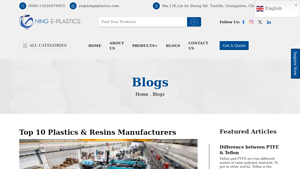 Top 10 Plastics & Resins Manufacturers - plastic resin manufacturer