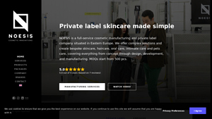 Private Label Skincare Made Simple - NOESIS® - skincare manufacturer