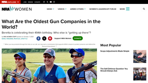 What Are the Oldest Gun Companies in the World? - NRA Women - oldest gun manufacturer