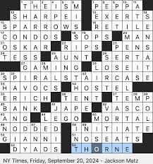 Manufacturer of minifigures NYT Crossword - September 21, 2024 - manufacturer of minifigures