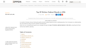Top 27 Kitchen Cabinet Brands in USA - OPPEIN Home - kitchen cabinet manufacturer