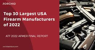 Top 30 Largest USA Firearm Manufacturers of 2022 - Orchid LLC - gun manufacturer names
