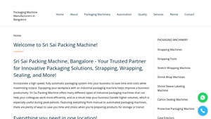 Sri Sai Packing Machine | Packaging Machine Manufacturers in Bangalore ... - packaging machine manufacturer