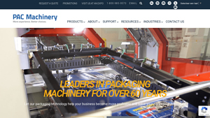 Homepage - PAC Machinery - packaging machine manufacturer