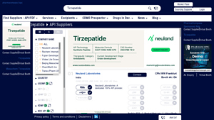 Tirzepatide API Manufacturers | Suppliers | Drug Master Files (DMF ... - tirzepatide manufacturer