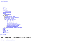 Top 10 Plastic Products Manufacturers | Plasticmold.net - plastic product manufacturer