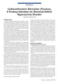Lisdexamfetamine Dimesylate (Vyvanse), A Prodrug Stimulant for ... - vyvanse manufacturer