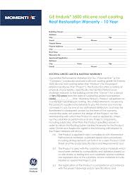 Warranty Program for GE Enduris* Silicone Coatings - ge manufacturer warranty