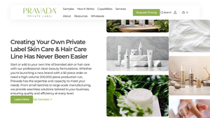 Private Label Skin Care & Hair Care Products - Pravada Private Label - skincare manufacturer