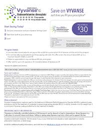 Pay As Little As $30 Per Prescription - Prescriptiongiant - vyvanse manufacturer