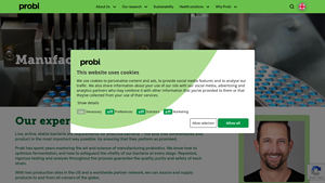 Highly specialized probiotics manufacturing process - Probi - probiotics manufacturer