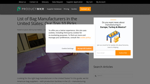 List of Bag Manufacturers in the United States: Our Top 10 Picks - tote bag manufacturer