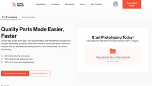 RapidDirect | Custom Parts On-Demand Manufacturing - prototype manufacturer