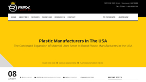 Plastic Manufacturers in the USA - Rex Plastics - plastic product manufacturer