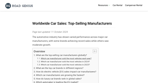 Worldwide Car Sales | Top-Selling Manufacturers 2023 & 2024 - largest automotive manufacturer
