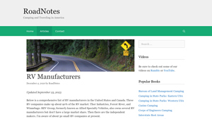 RV Manufacturers - RoadNotes - forest river motorhomes manufacturer