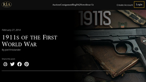1911s of the First World War | Rock Island Auction - m1911 pistol manufacturer