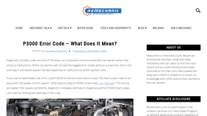 P3000 Error Code - What Does It Mean? - Rx Mechanic - manufacturer control code