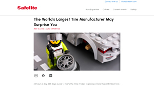 The World's Largest Tire Manufacturer May Surprise You - Safelite - largest tire manufacturer